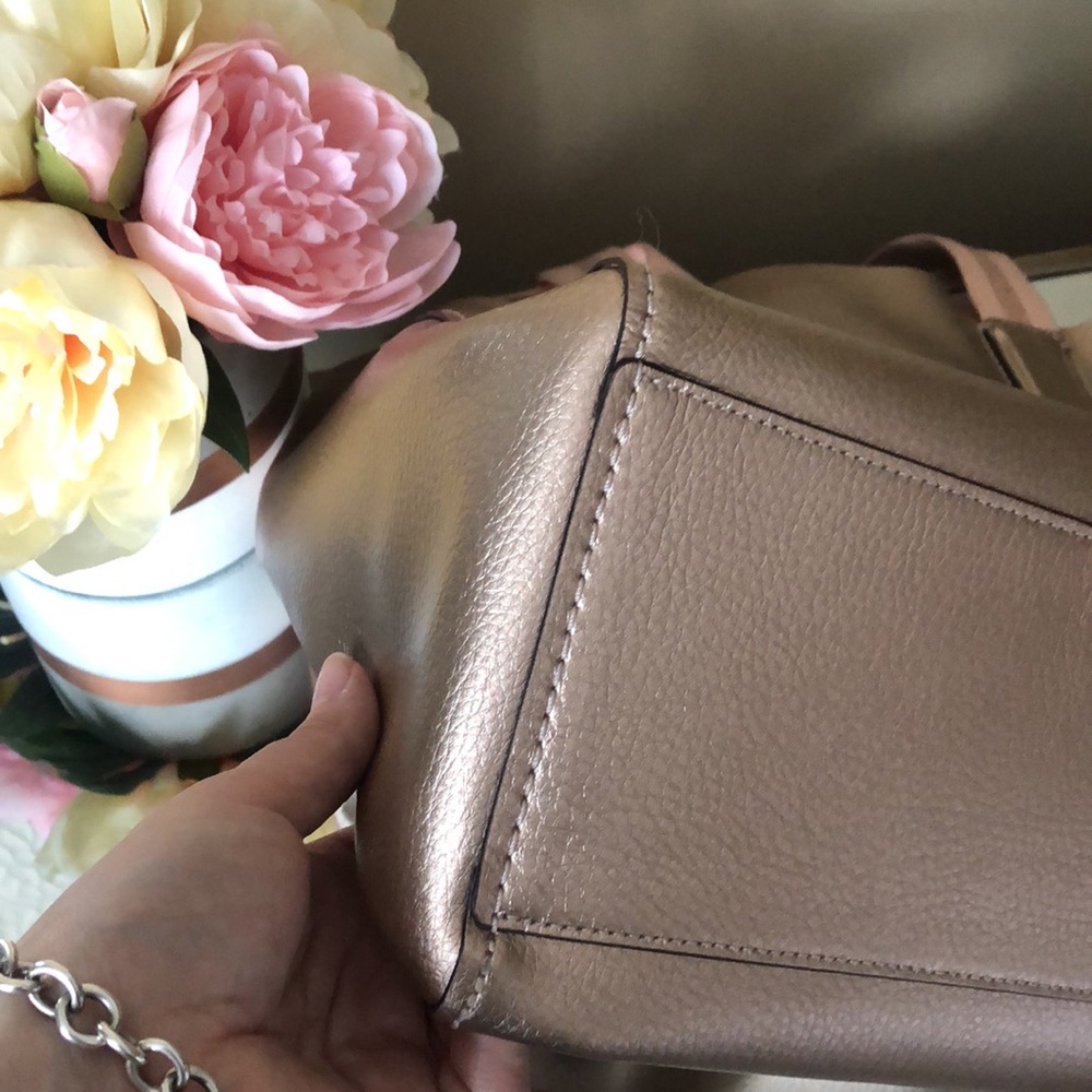 COACH Gold Saddle Large Derby Bag - Picture 9 of 13